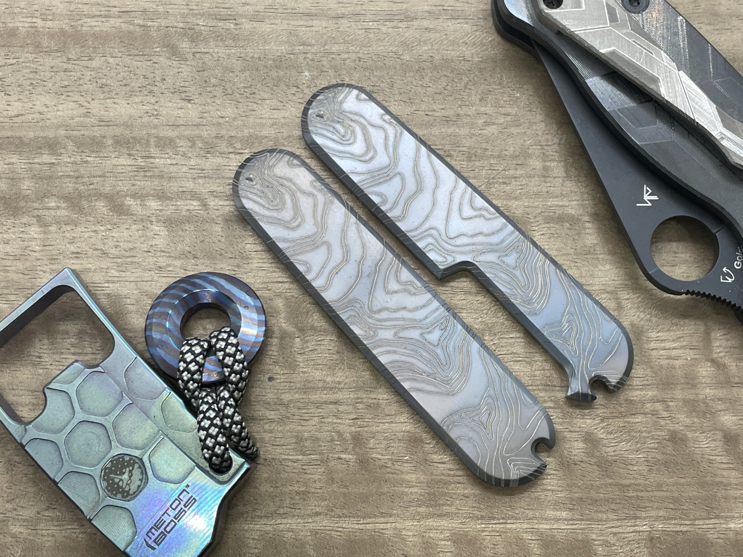 Dark-Ti TOPO 91mm Titanium Scales for Swiss Army SAK