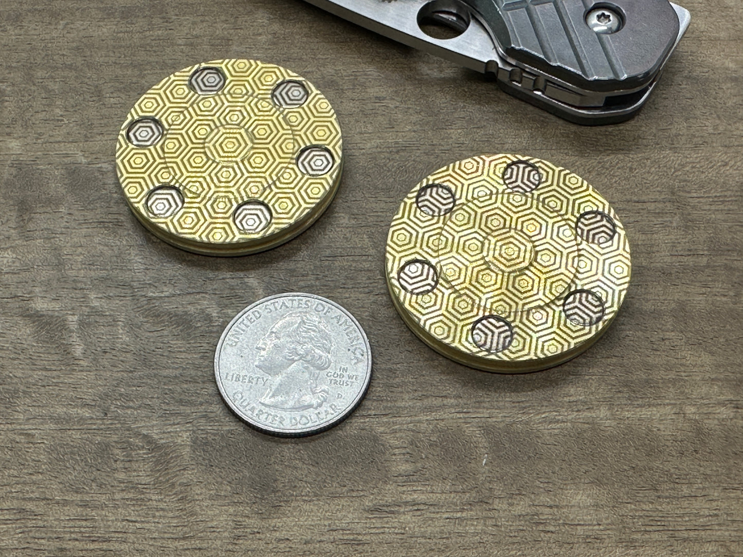 Rebel Alliance vs Imperial Galactic engraved Brass HAPTIC Coins CLICKY fidget