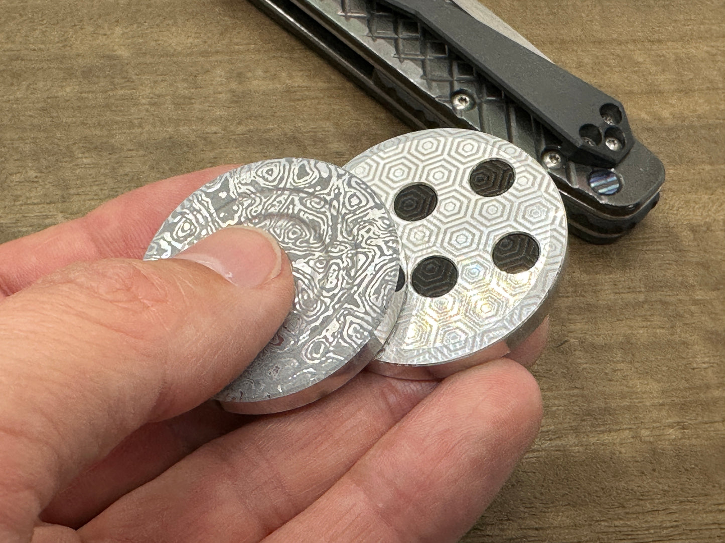 ALIEN Parallel position Magnets ORBITER Aluminum Haptic Coins Slider Fidget