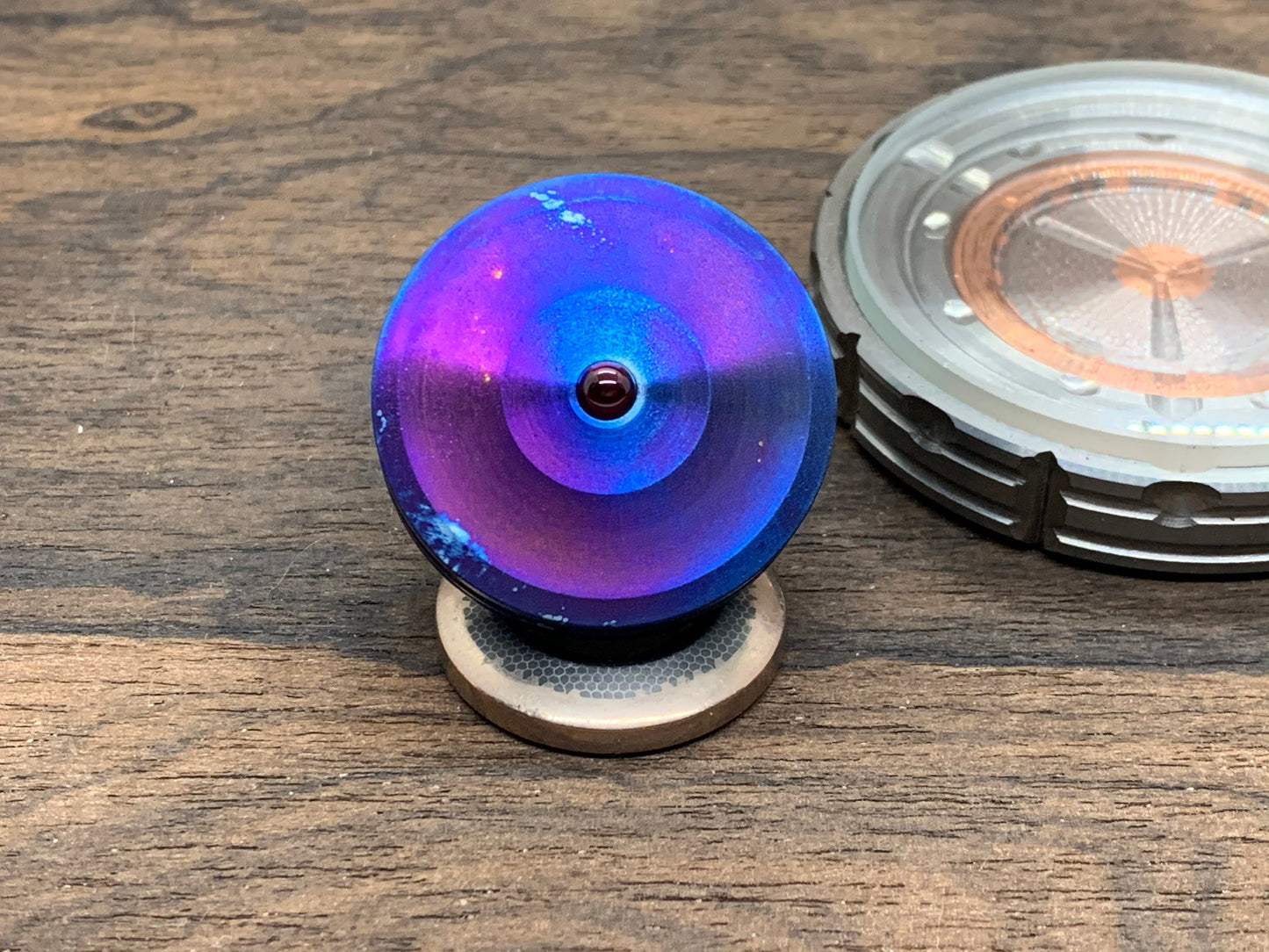 Flamed Titanium GROOVED Spinning Top PERFORMER