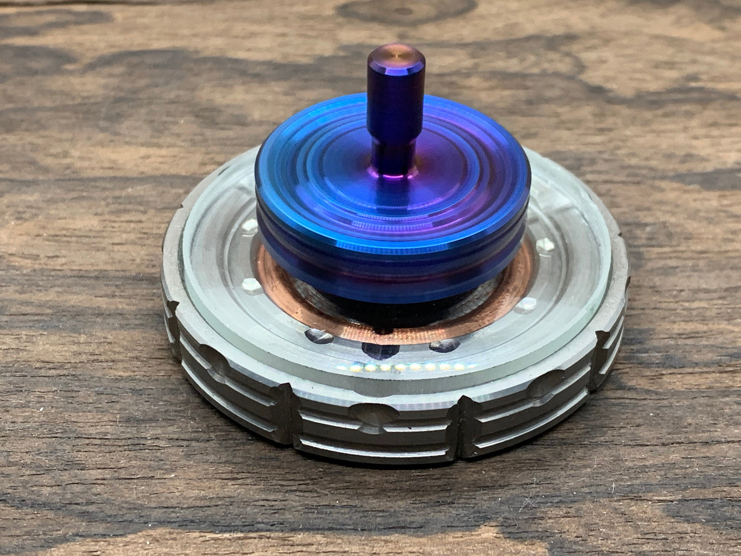 Flamed Titanium GROOVED Spinning Top PERFORMER