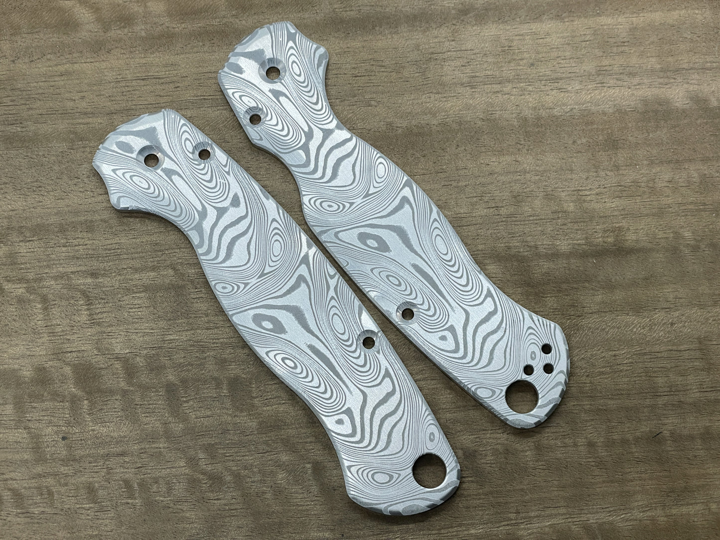 Dama FISH pattern Aerospace Aluminum scales for Spyderco Paramilitary 2 PM2