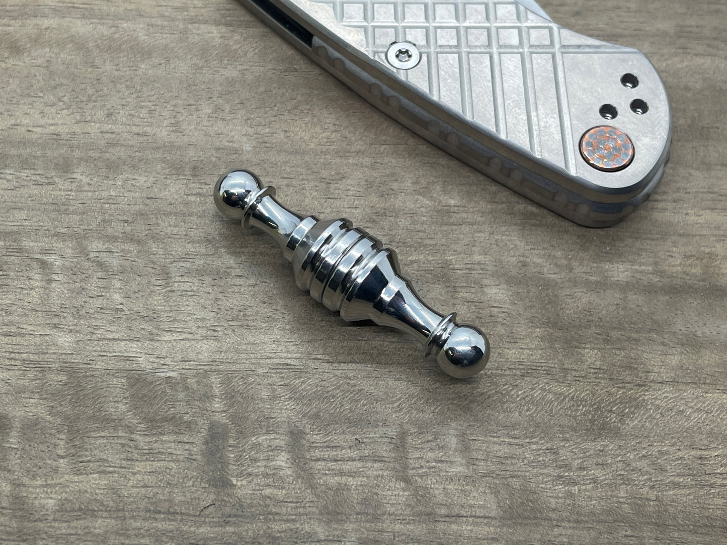 Polished Stainless Steel Haptic-PAWN Haptic Slider Chess Pawn fidget