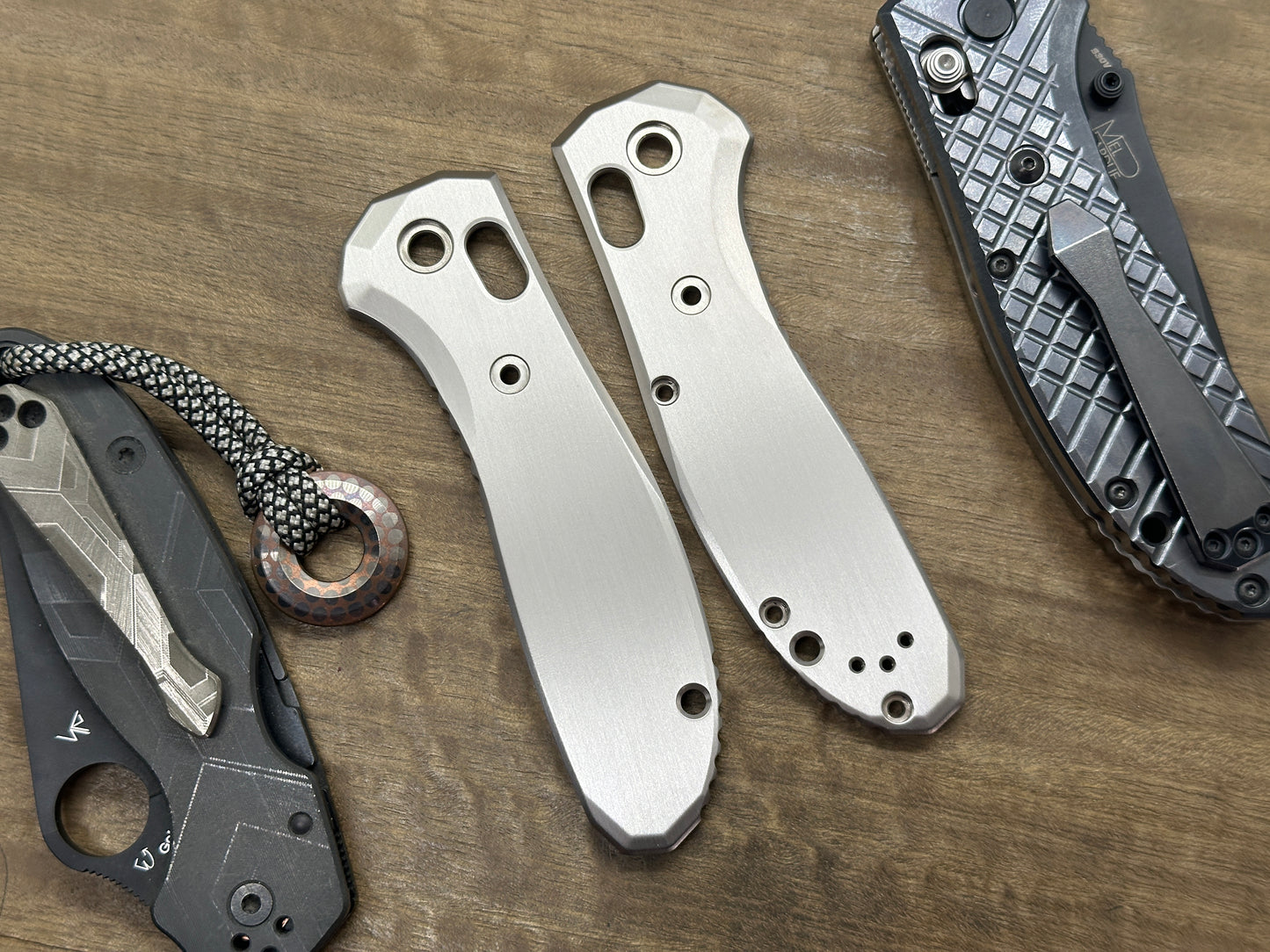 Brushed Titanium Scales for Benchmade GRIPTILIAN 551 & 550