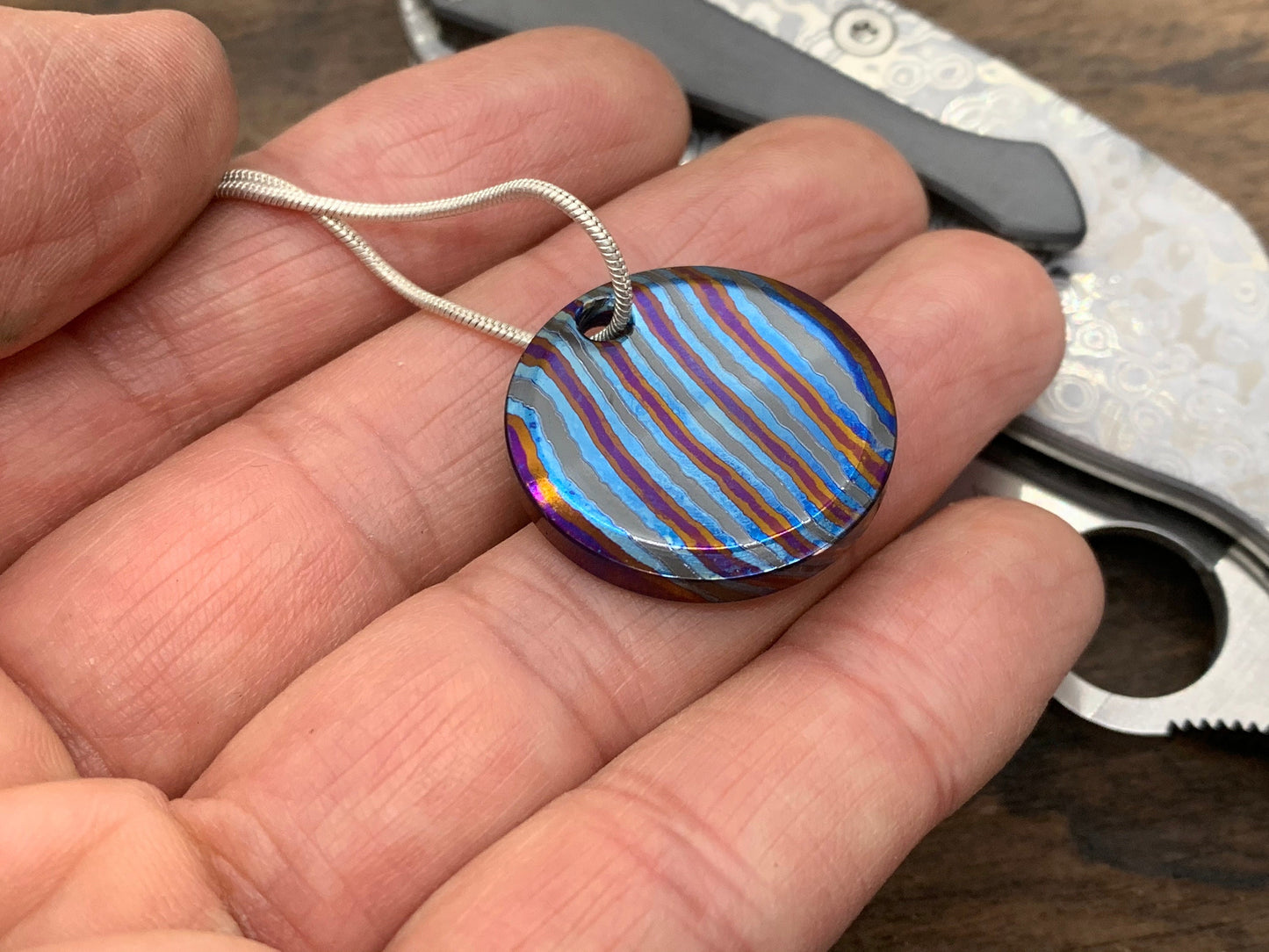 ZirCuTi Pendant Keychain Dog tag Key fob Necklace
