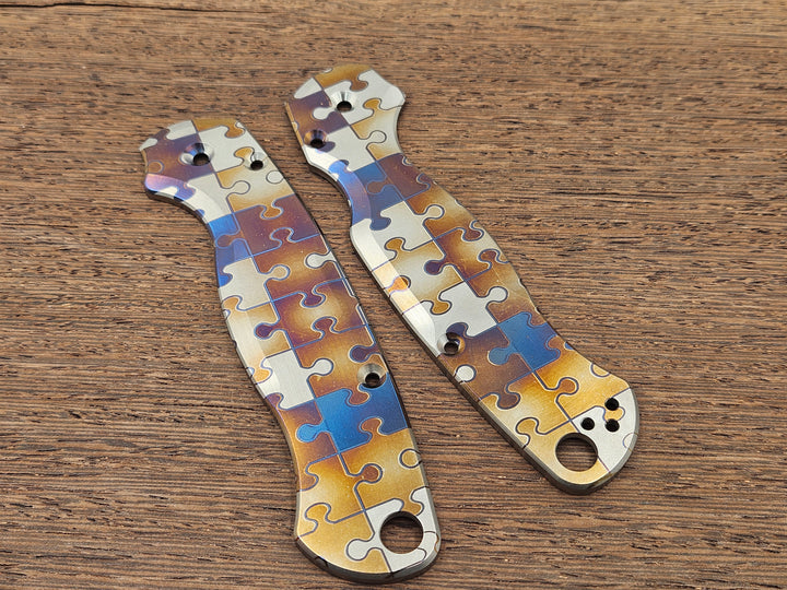 CLR Spyderco Paramilitary 2<br>Titanium Standard Puzzle