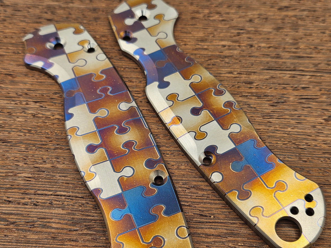 CLR Spyderco Paramilitary 2<br>Titanium Standard Puzzle