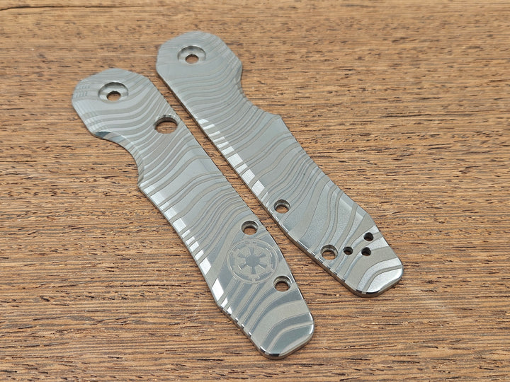 CLR Spyderco Smock 2.0<br>Titanium Standard Beskar Black