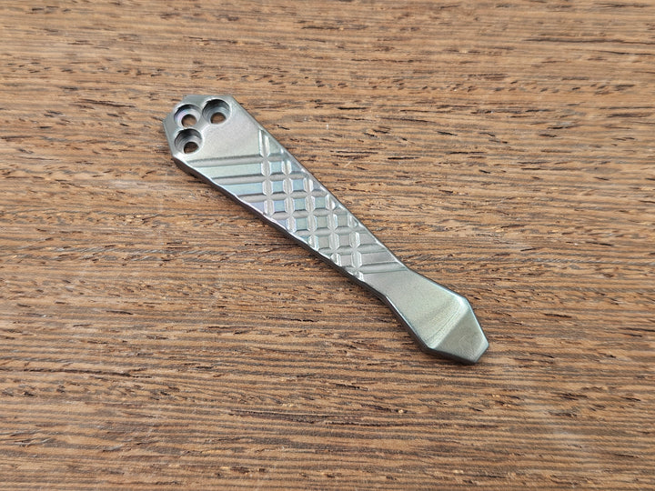 CLR Clip Spyderco Models<br>Zirconium Frag Oil Slick