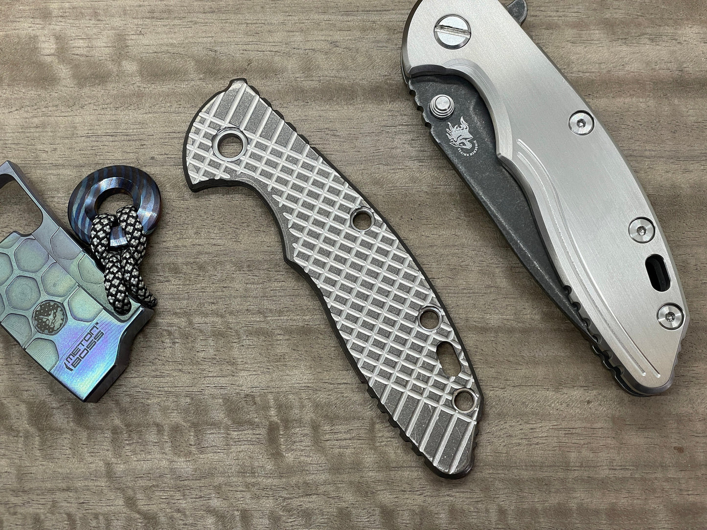 Battleworn FRAG Cnc milled Titanium scale for XM-18 3.5 HINDERER