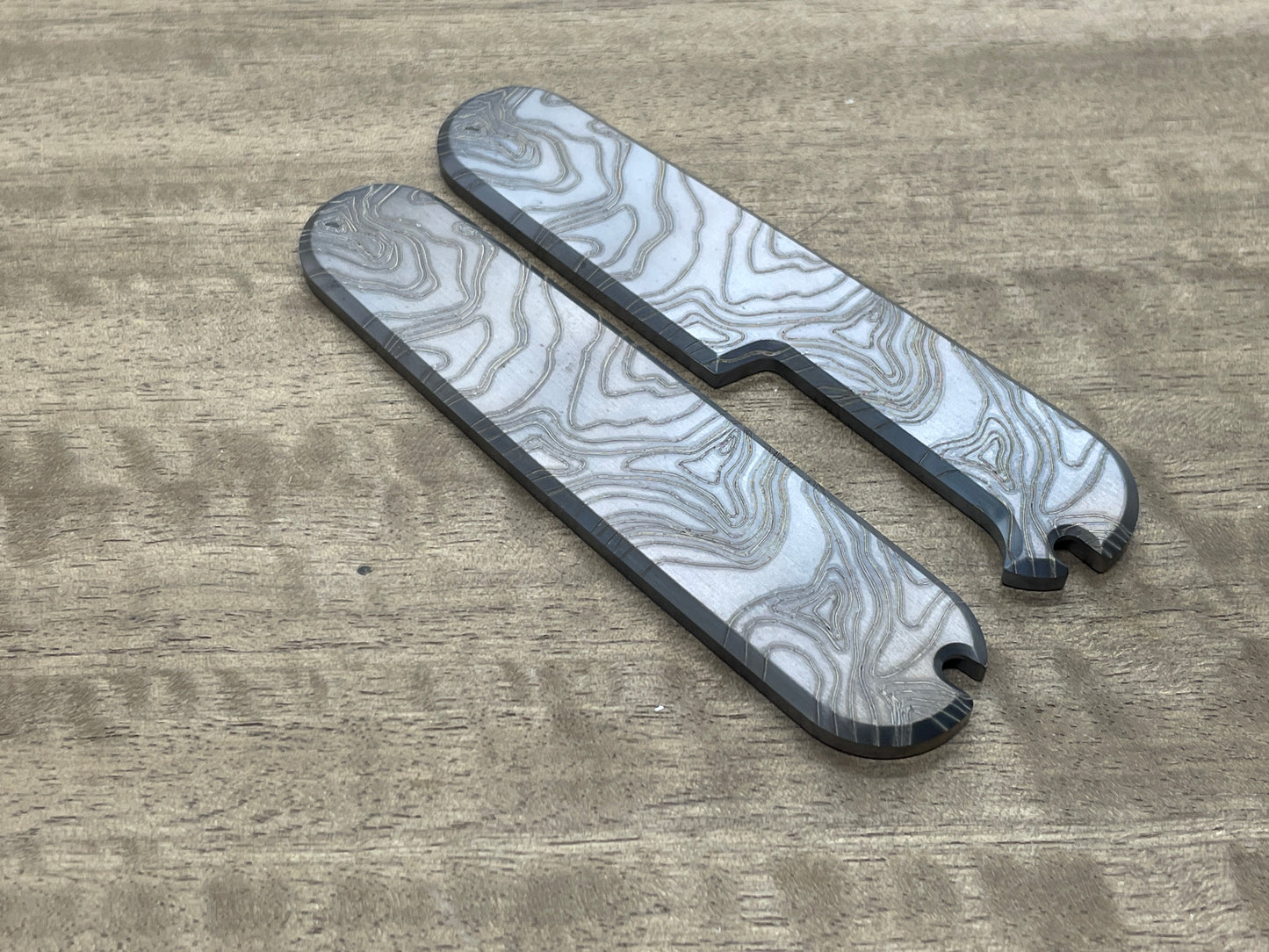 Dark-Ti TOPO 91mm Titanium Scales for Swiss Army SAK