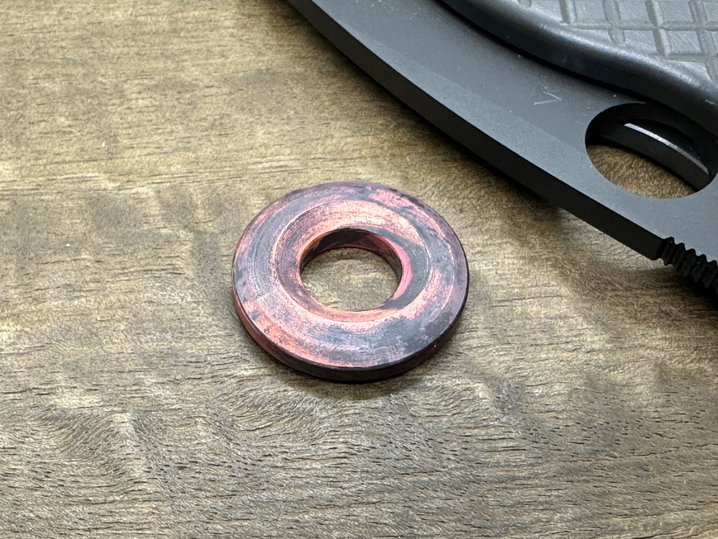Aged Copper lanyard bead Paracord bead Beard bead