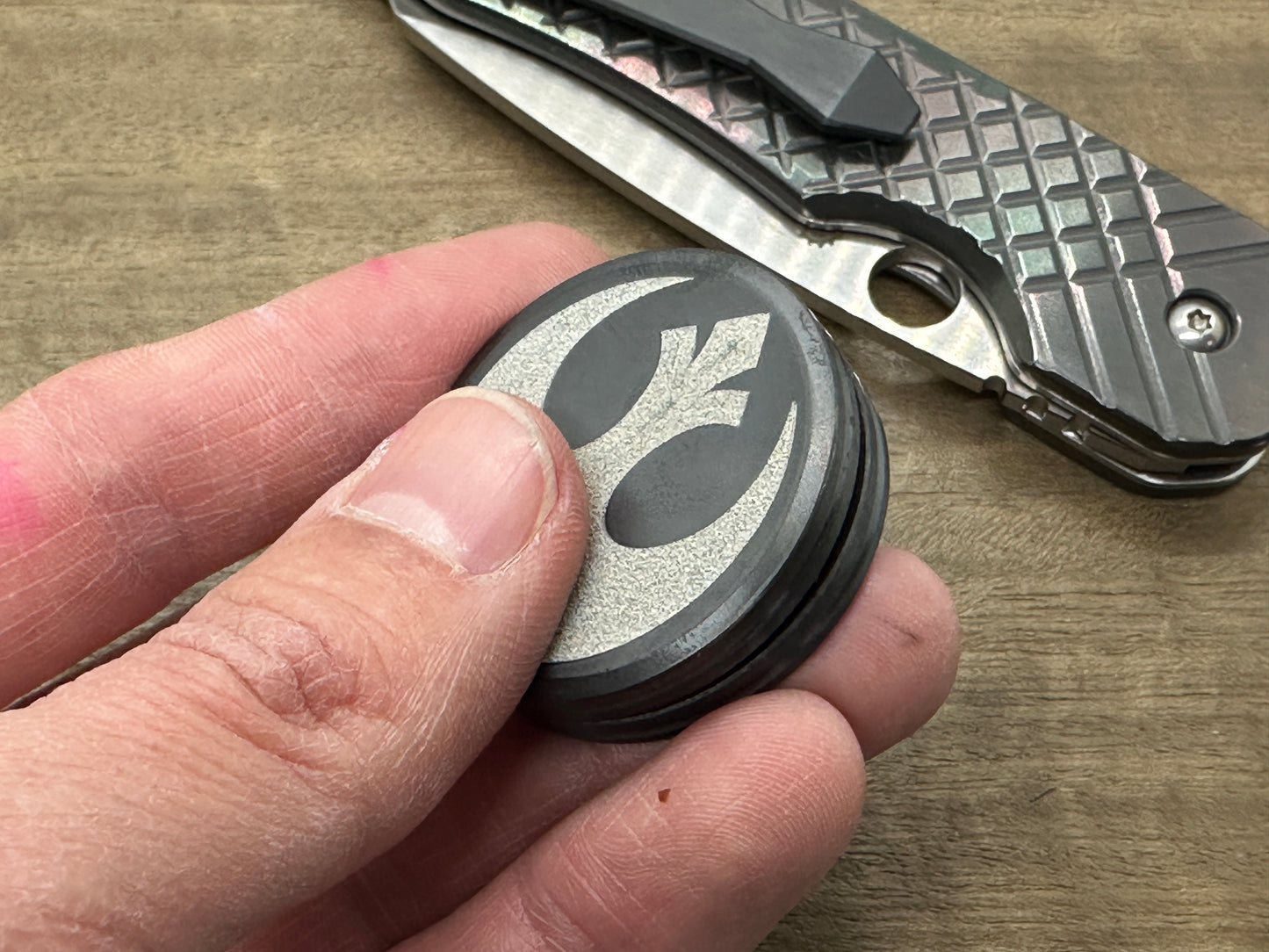 Rebel Alliance vs Imperial Galactic Black Zirconium CLICKY HAPTIC Coins Fidget