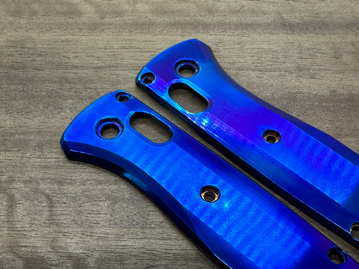 POLISHED Flamed Titanium Scales for Benchmade Bugout 535