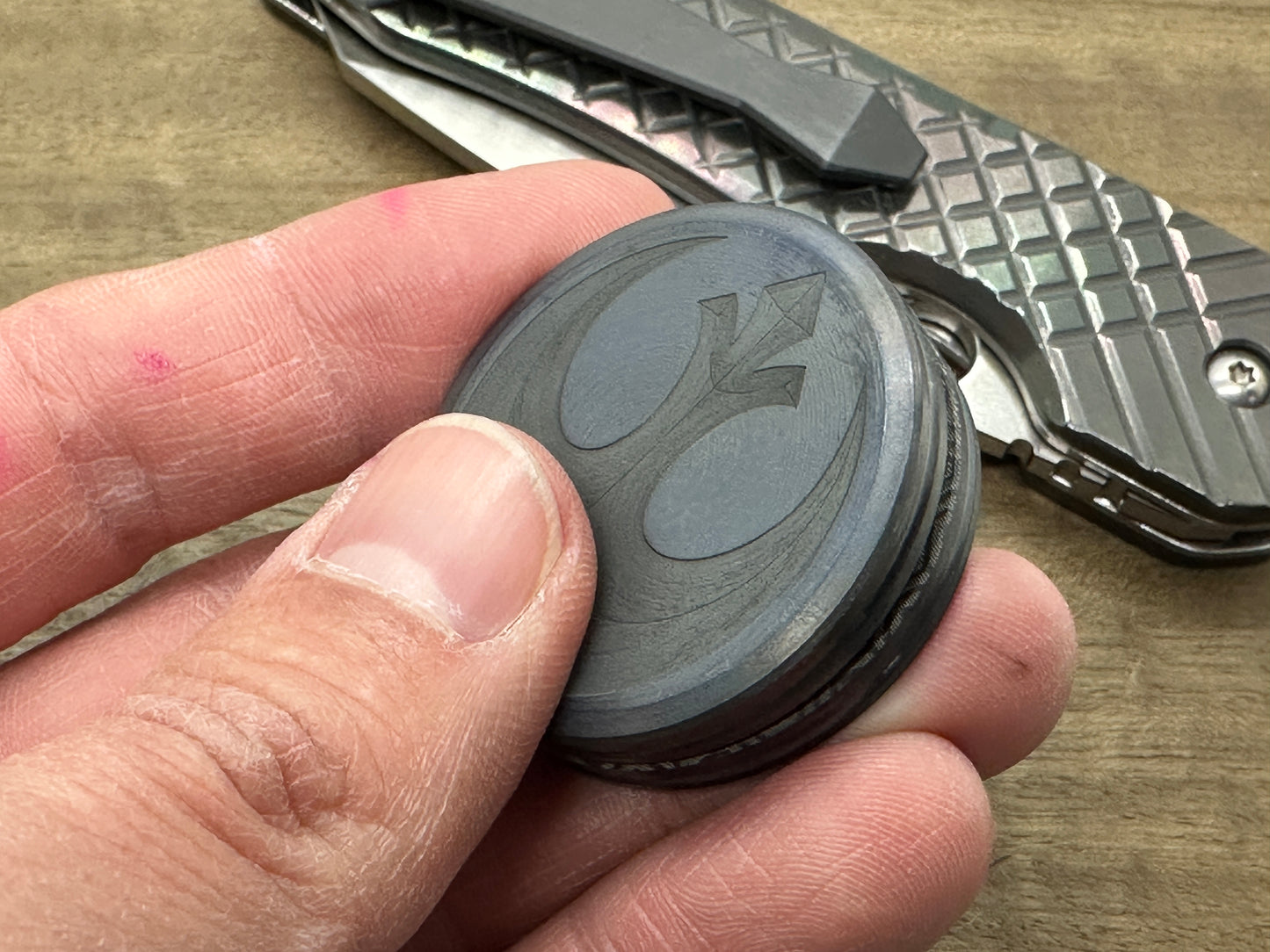 Rebel Alliance vs Imperial Galactic Black Tungsten HAPTIC Coins CLICKY Haptic