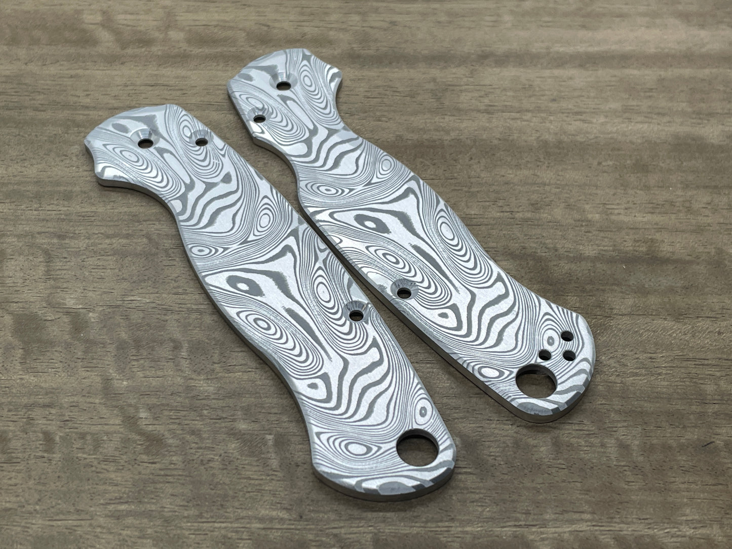 Dama FISH pattern Aerospace Aluminum scales for Spyderco Paramilitary 2 PM2