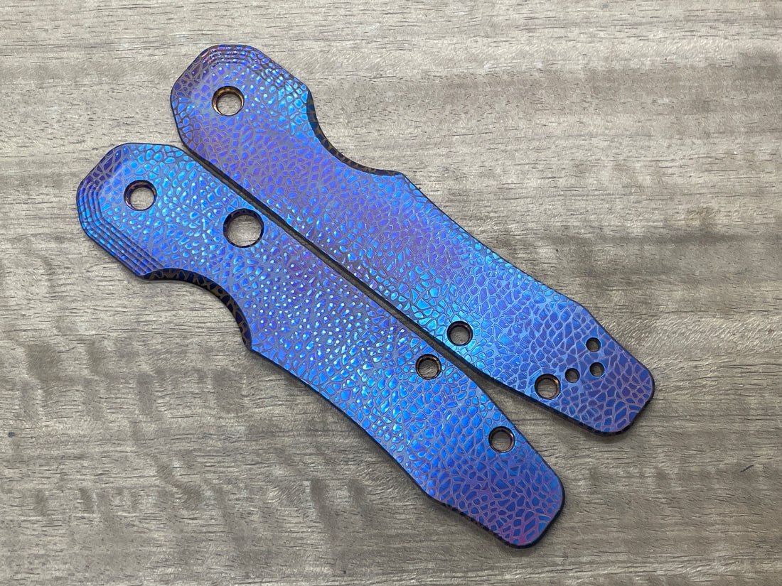 NEBULA Flamed Titanium Scales for Spyderco SMOCK
