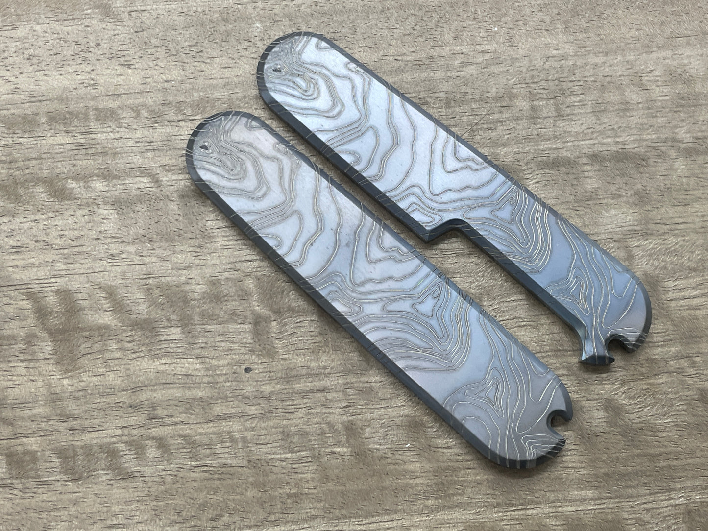 Dark-Ti TOPO 91mm Titanium Scales for Swiss Army SAK
