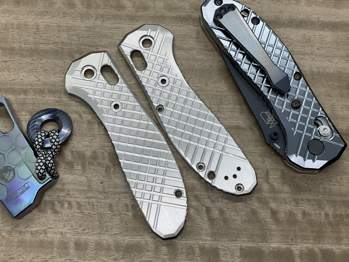 Tumbled FRAG Titanium Scales for Benchmade GRIPTILIAN 551 & 550