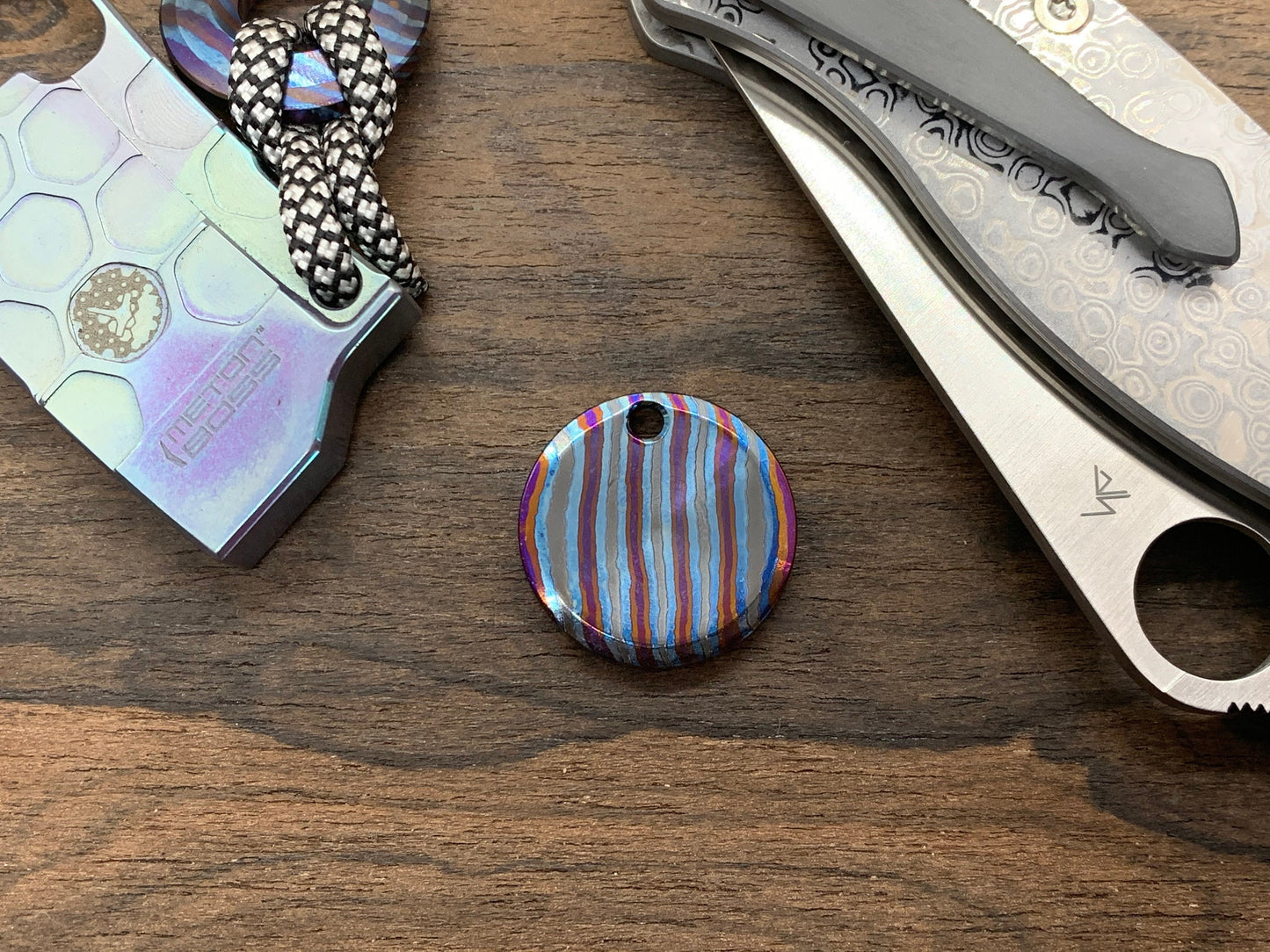 ZirCuTi Pendant Keychain Dog tag Key fob Necklace
