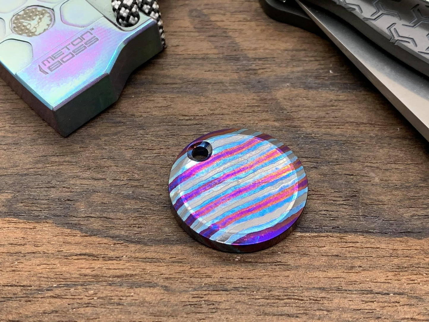 ZirCuTi Pendant Keychain Dog tag Key fob Necklace