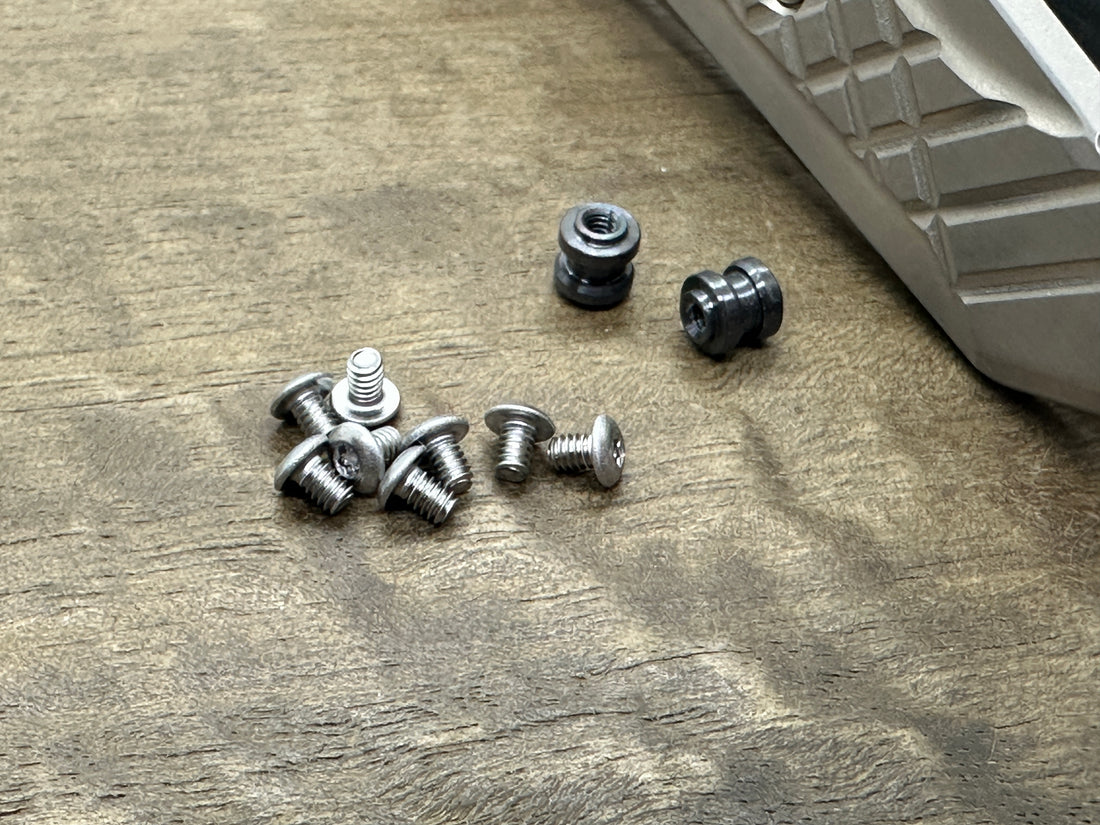 2 Zirconium Barrel Spacers for Benchmade 940 Osborne conversion kit & 8 screws