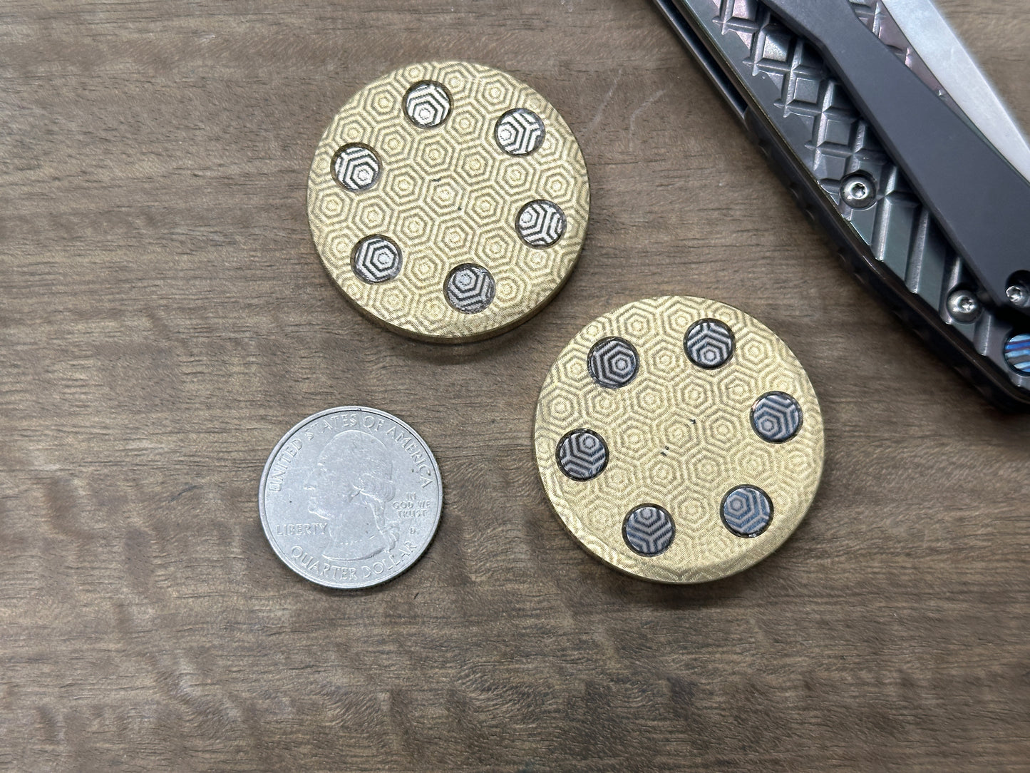 ALIEN ORBITER HAPTIC Coins Brass Haptic Coins Fidget