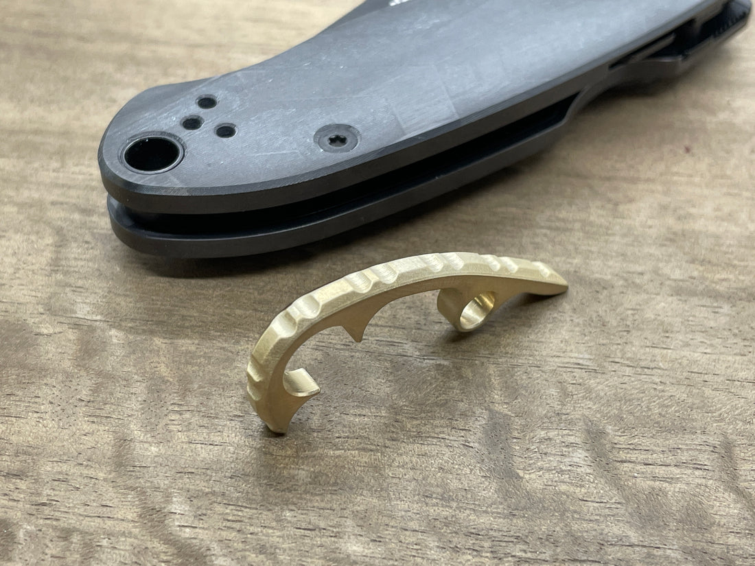 Spyderco Paramilitary 3<br>Brass Backspacer