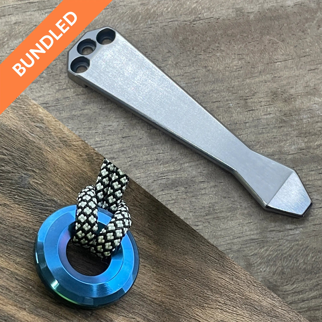 Matching Clip + Bead Benchmade<br>Titanium Standard - Diamond Tip