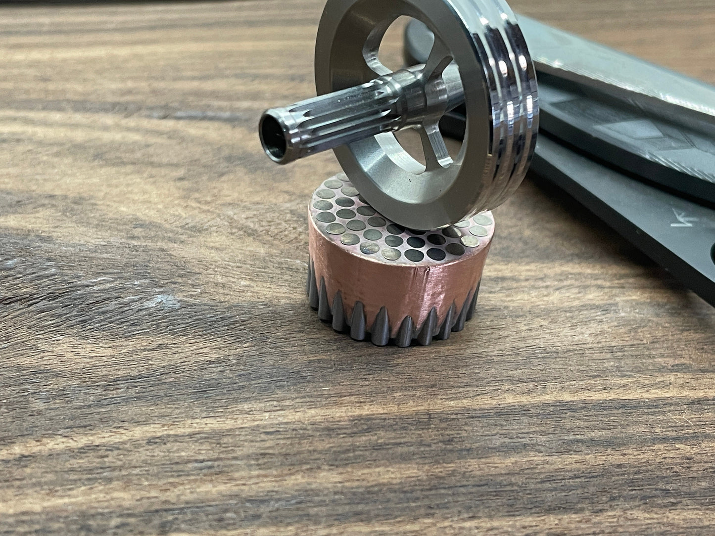 Deep etched Superconductor Spinning Top DOCK Sphere Dock EveryDay Carry EDC Custom MetonBoss Best friend gift CNC Gift ideas Christmas gift