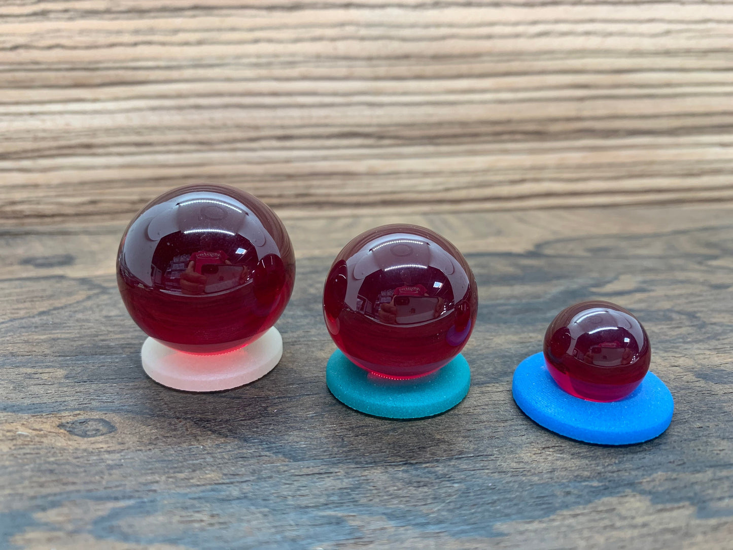3 sizes of Ruby spheres 40% off 30mm 25mm 16mm Ruby Corundum