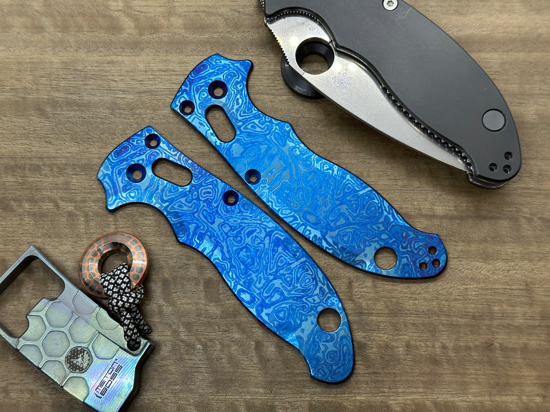 ALIEN Flamed Titanium scales for Spyderco MANIX 2