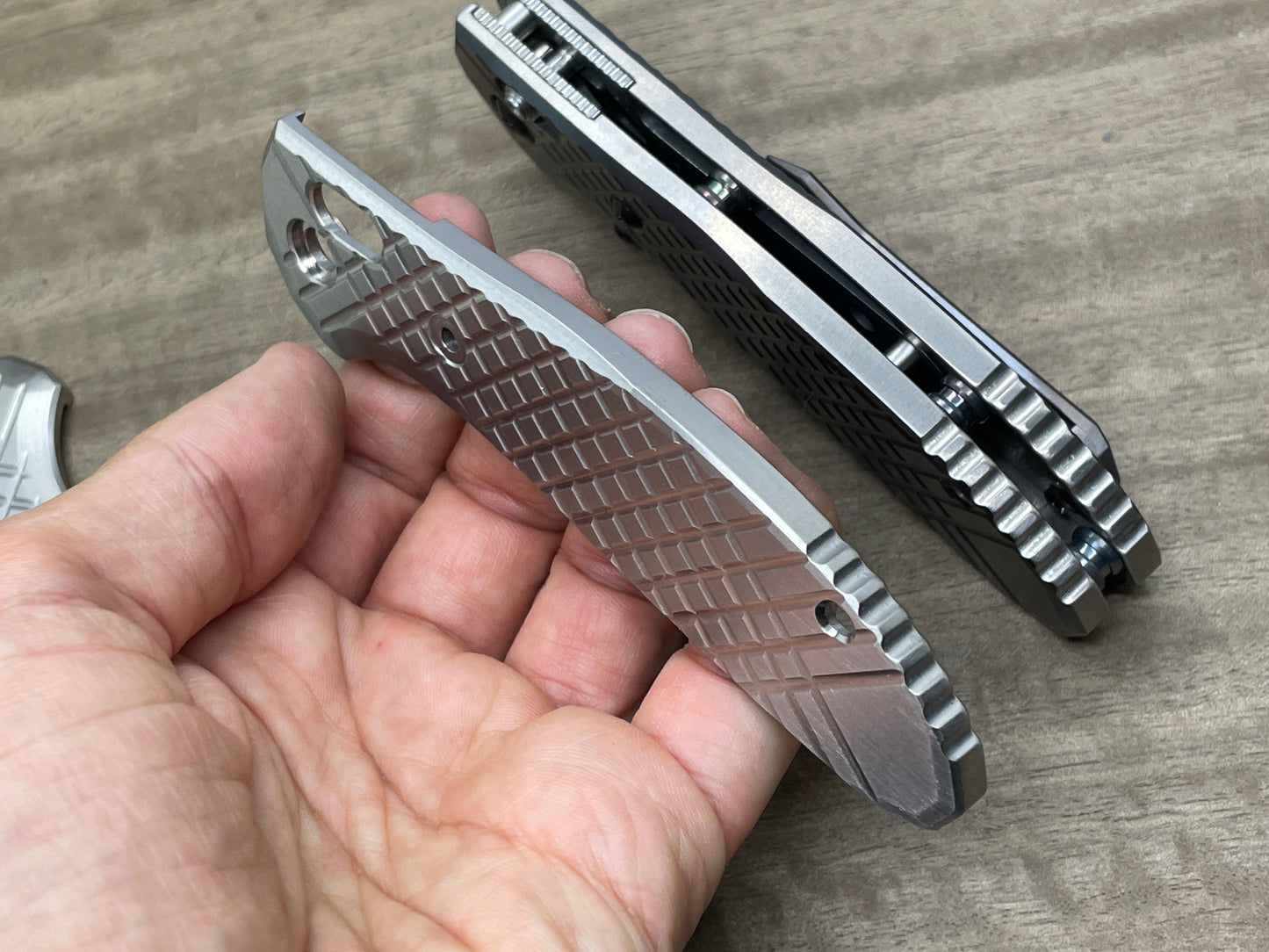 Tumbled FRAG Titanium Scales for Benchmade GRIPTILIAN 551 & 550