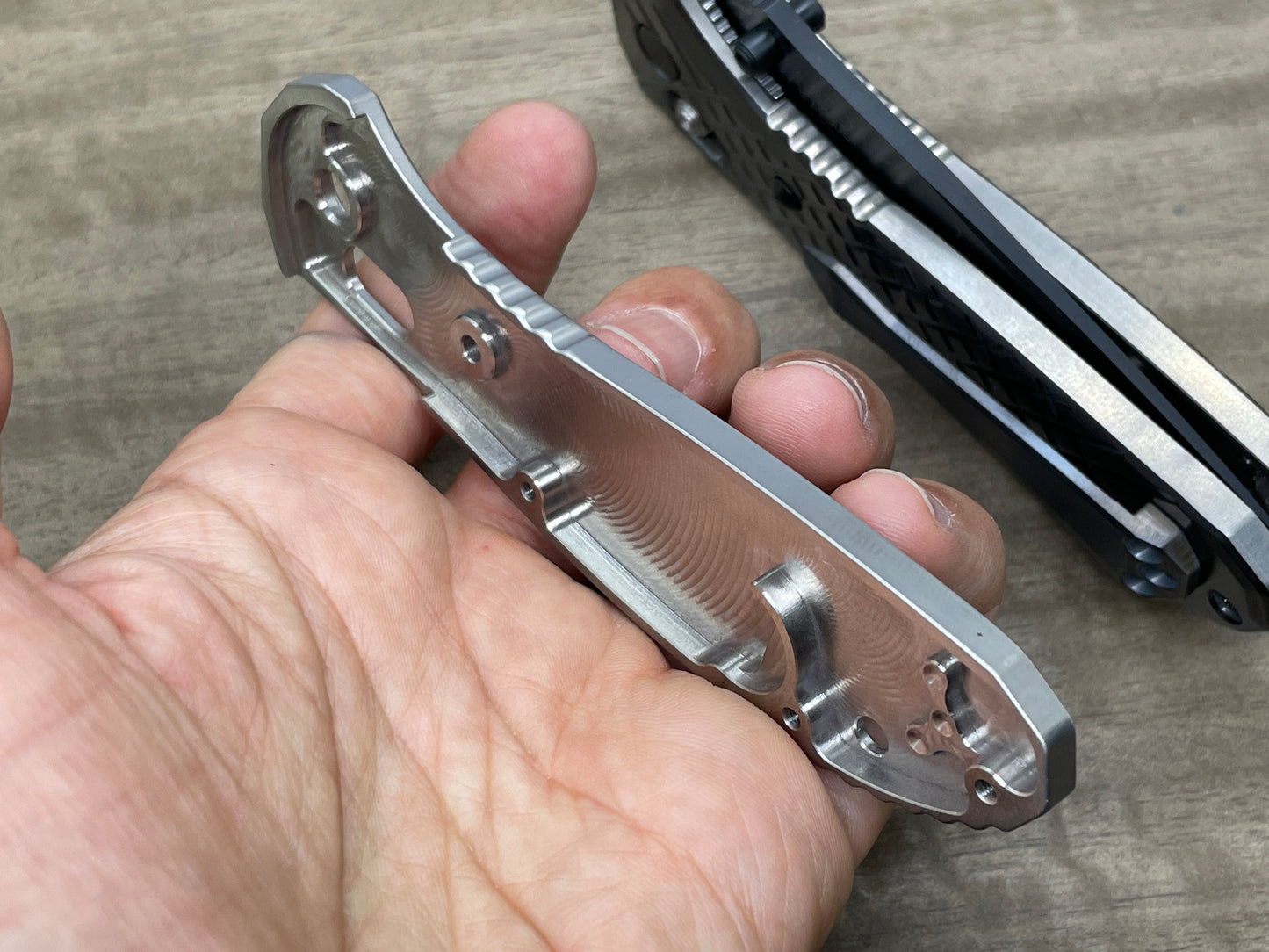 Tumbled FRAG Titanium Scales for Benchmade GRIPTILIAN 551 & 550