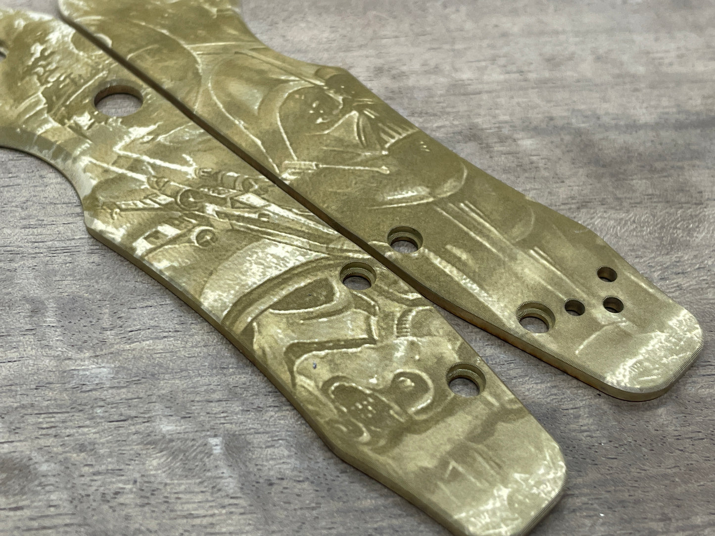 STAR WARS Brass Scales for Spyderco SMOCK