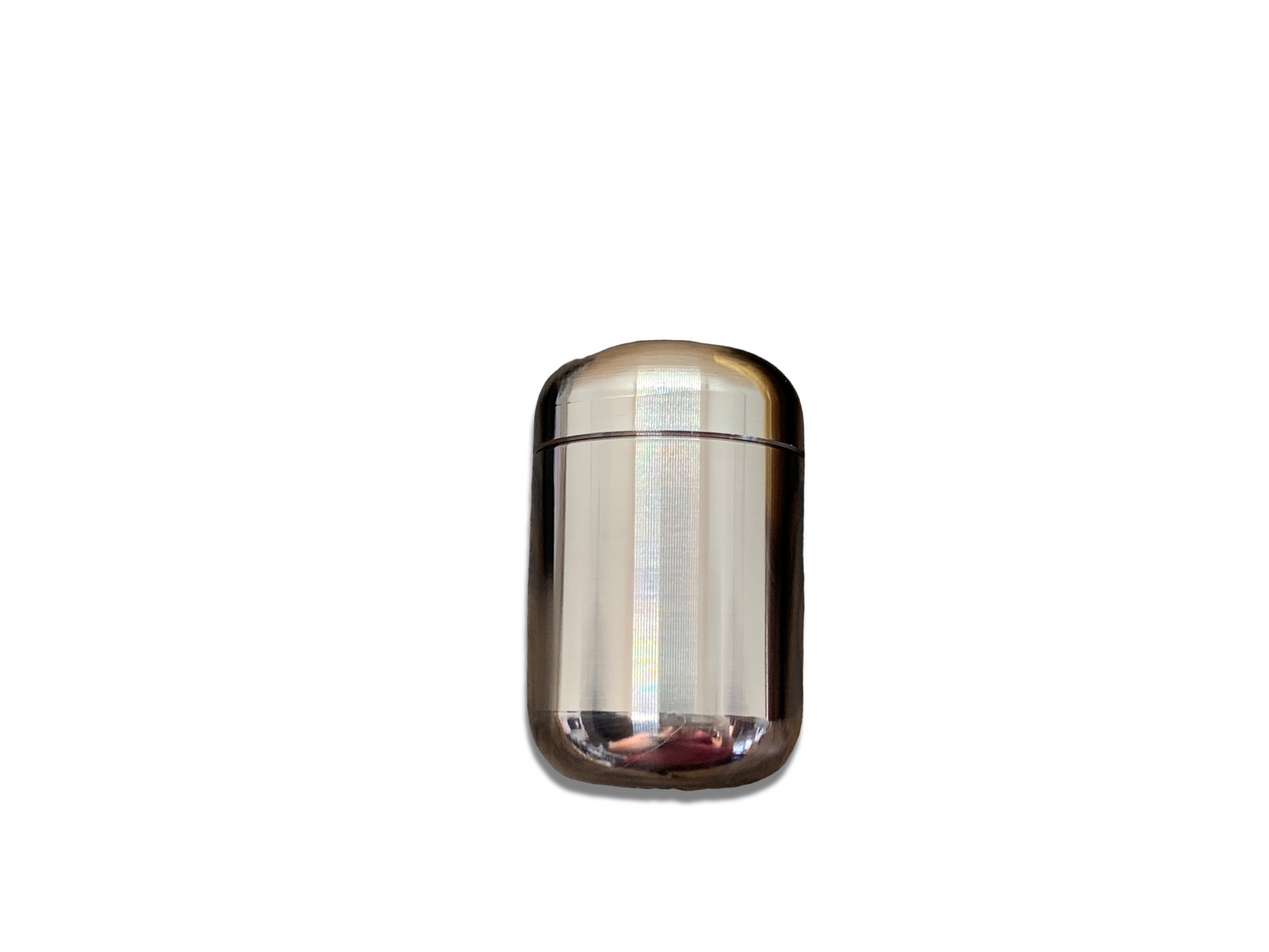 Polished Stainless Steel Pill Box Pocket Pill Case Stash box Meton-Vault