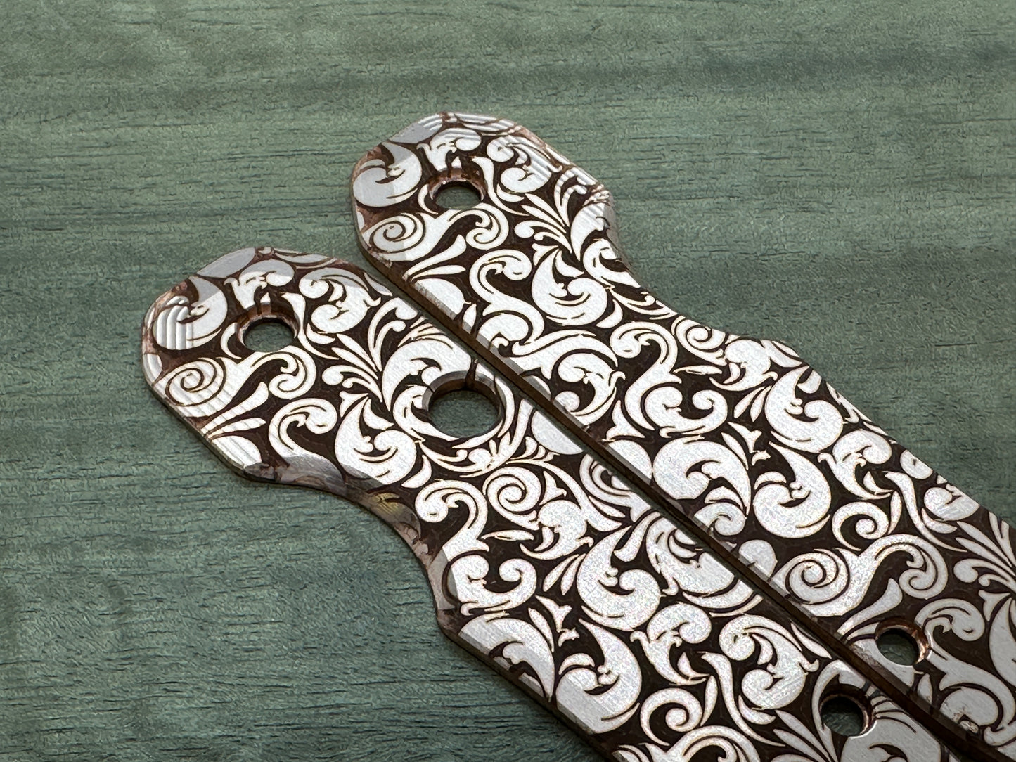 VICTORIA Copper Scales for Spyderco SMOCK