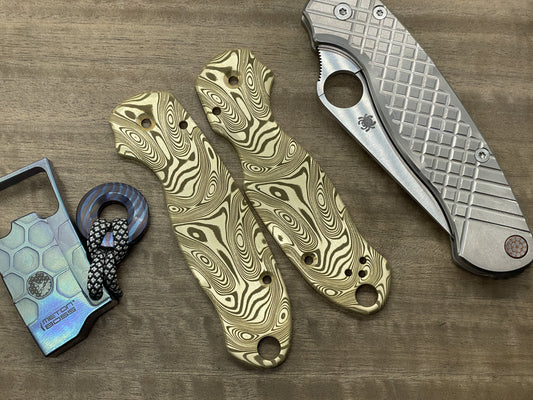 Dama FISH Brass Scales for Spyderco Para 3