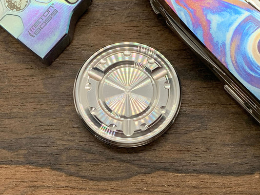 Polished Stainless Steel MEGATRON Worry Coin