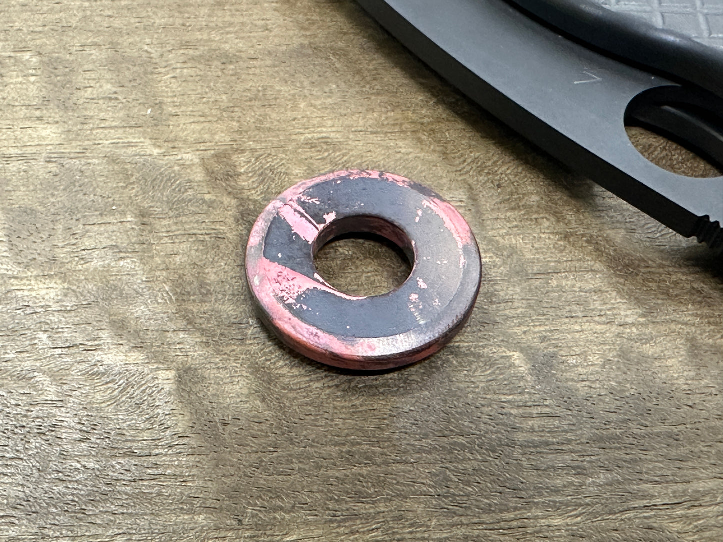 Aged Copper lanyard bead Paracord bead Beard bead