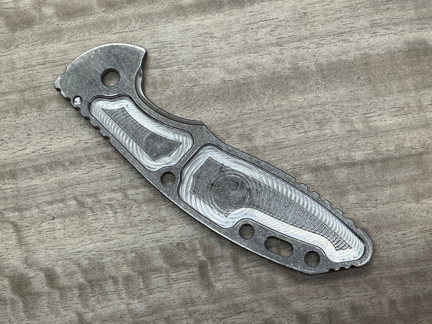 Battleworn FRAG Cnc milled Titanium scale for XM-18 3.5 HINDERER