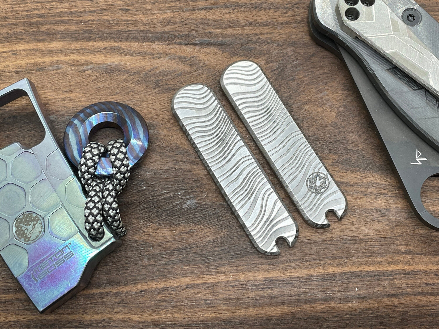 BESKAR Mandalorian 58mm Titanium Scales for Swiss Army SAK