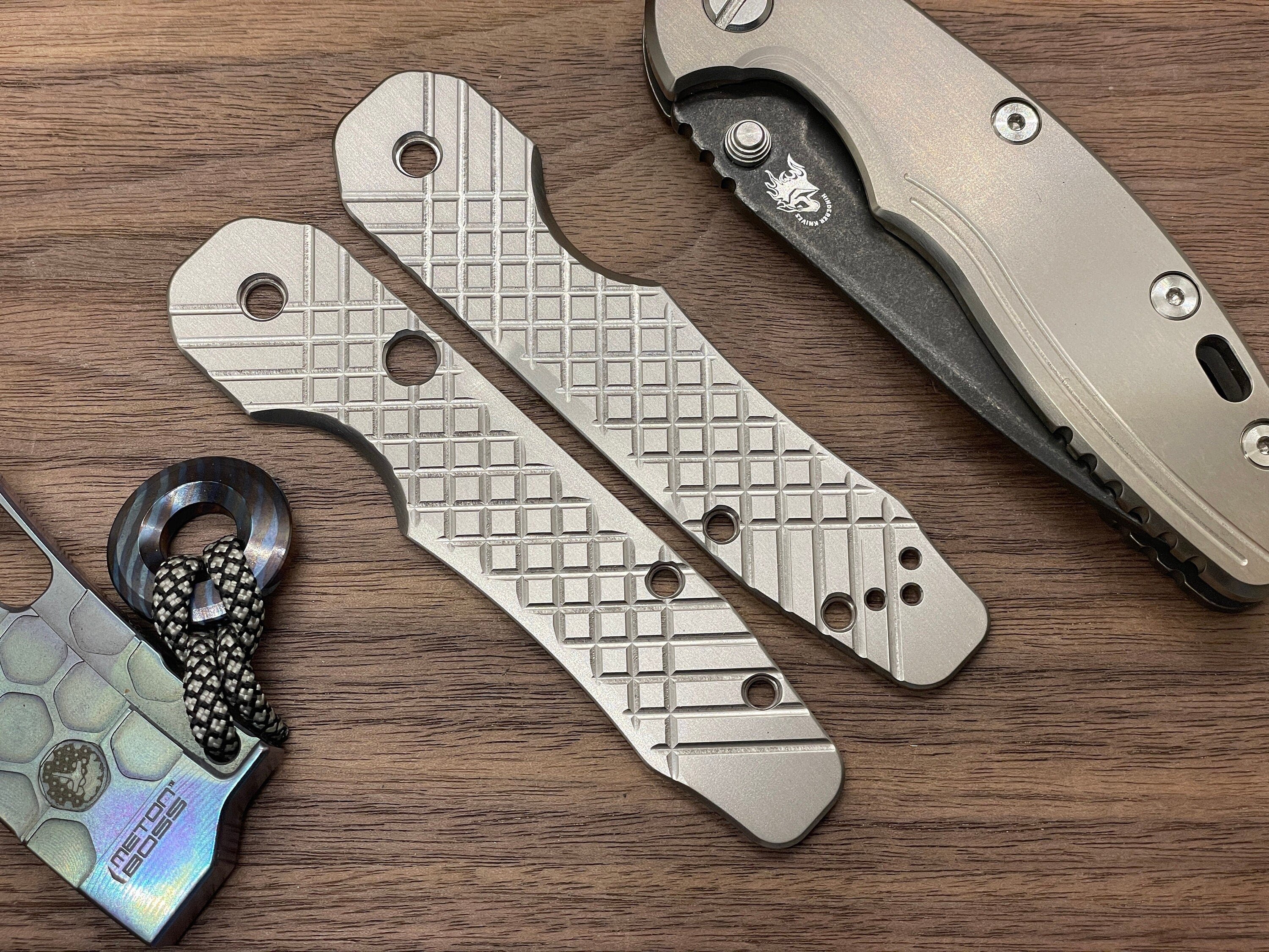 FRAG milled Titanium Scales for Spyderco SMOCK – Metonboss