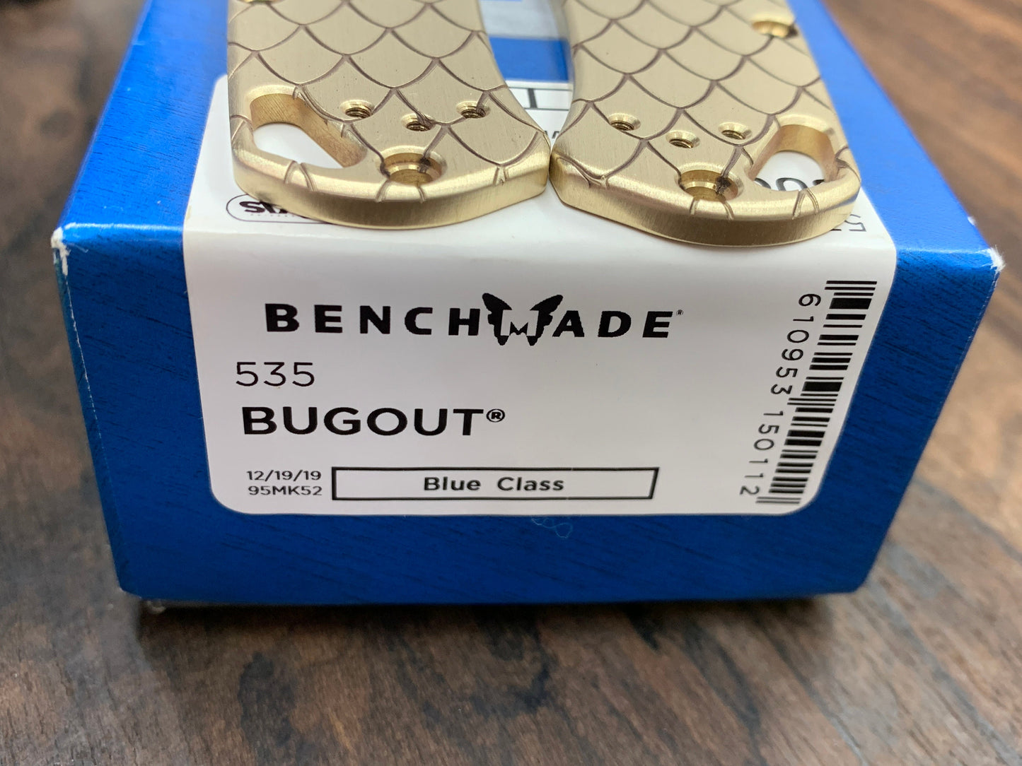 DRAGONSKIN Brass Scales for Benchmade Bugout 535