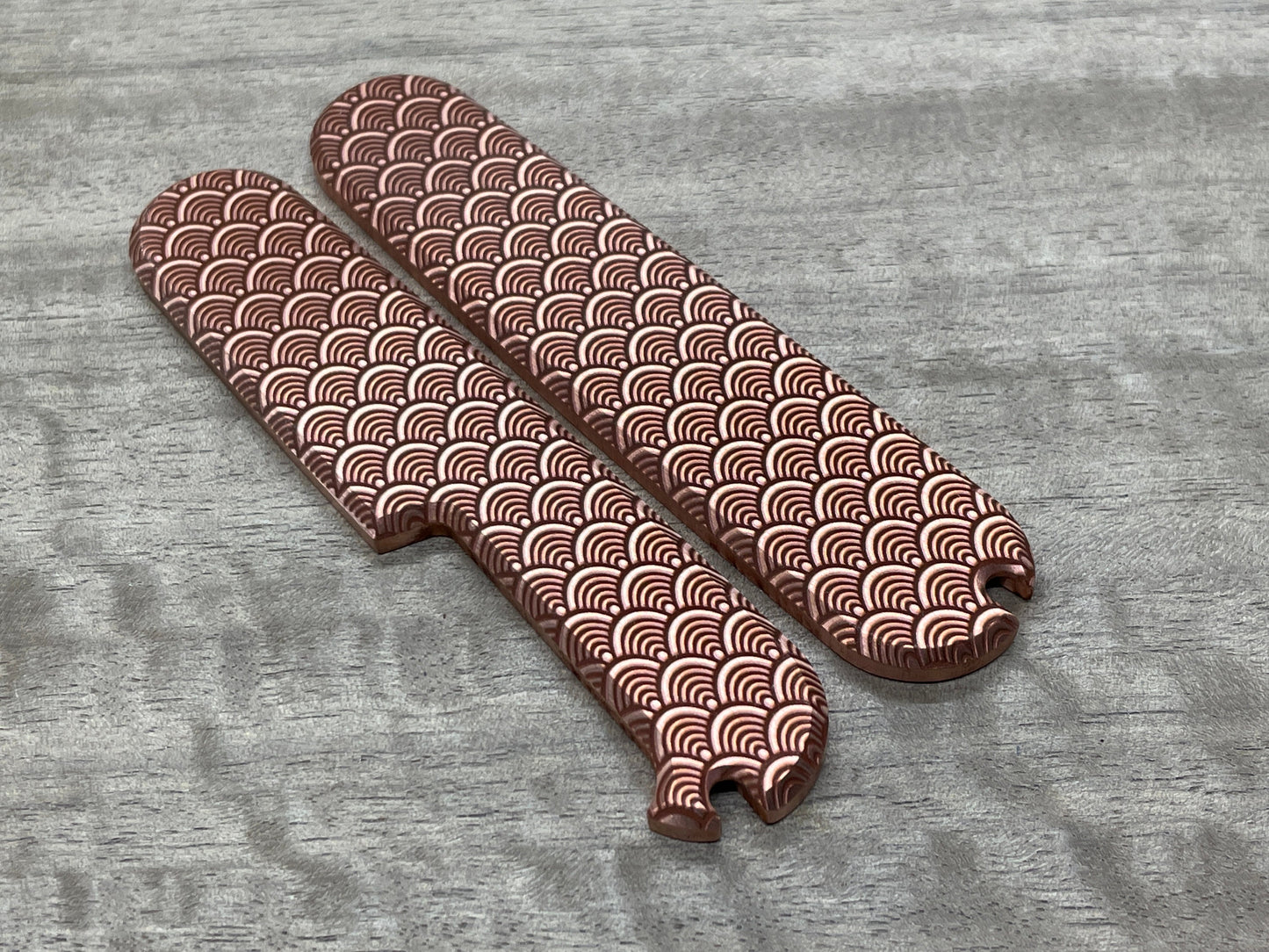 SEIGAIHA 91mm Copper Scales for Swiss Army SAK