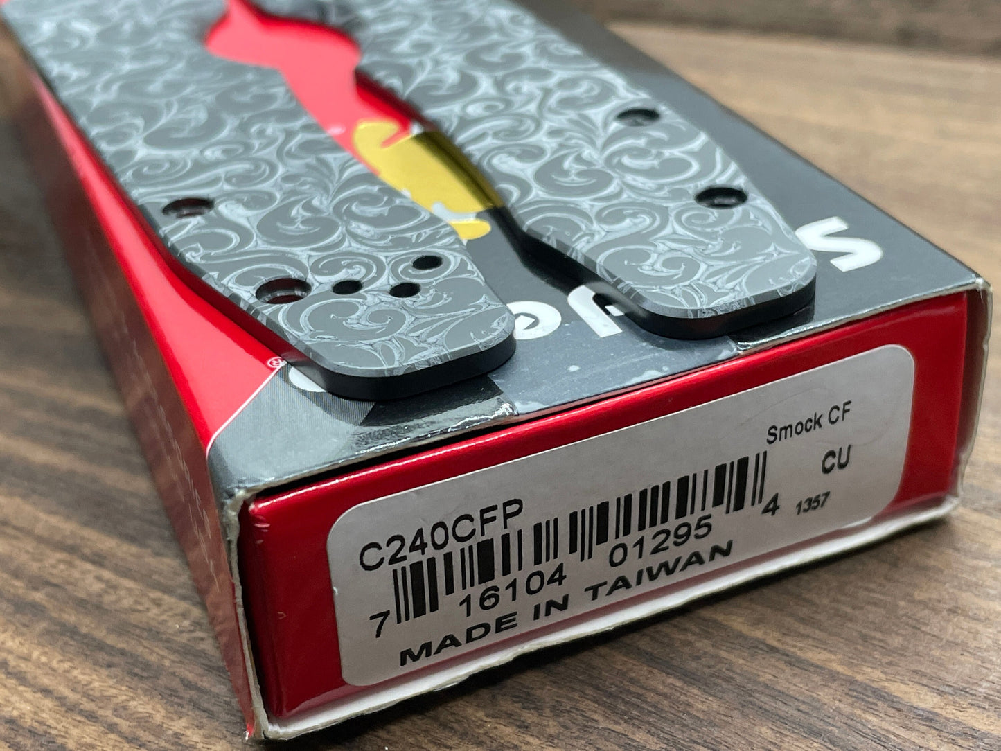 VICTORIA Black Zirconium Scales for Spyderco SMOCK