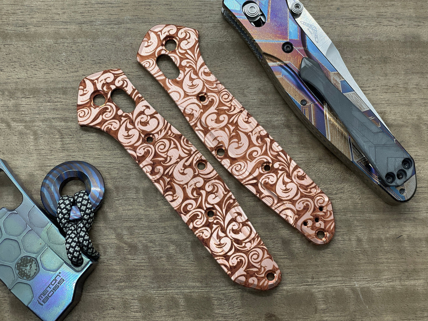 VICTORIA Copper Scales for Benchmade 940 Osborne