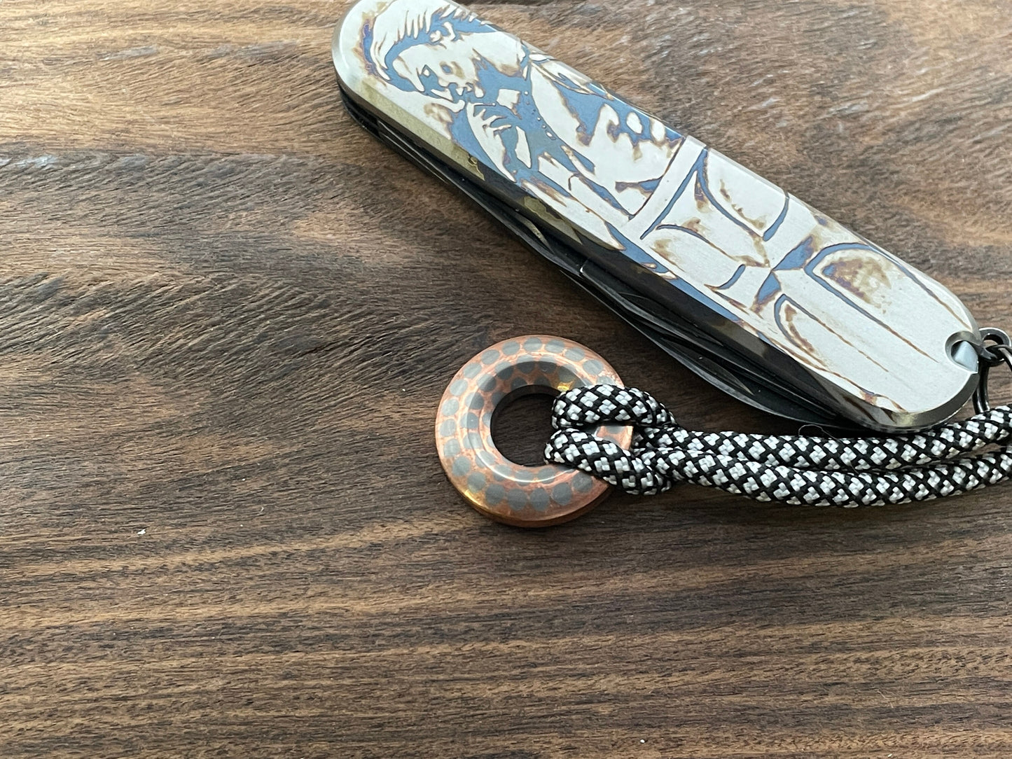 St. MICHAEL the Archangel 91mm Titanium Scales for Swiss Army SAK