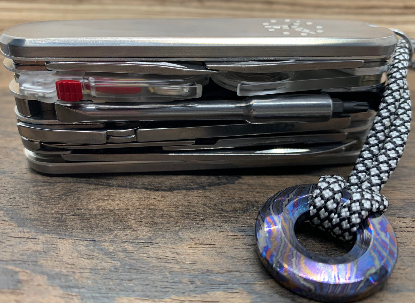 Polished 91mm Titanium Scales for Swiss Army SAK