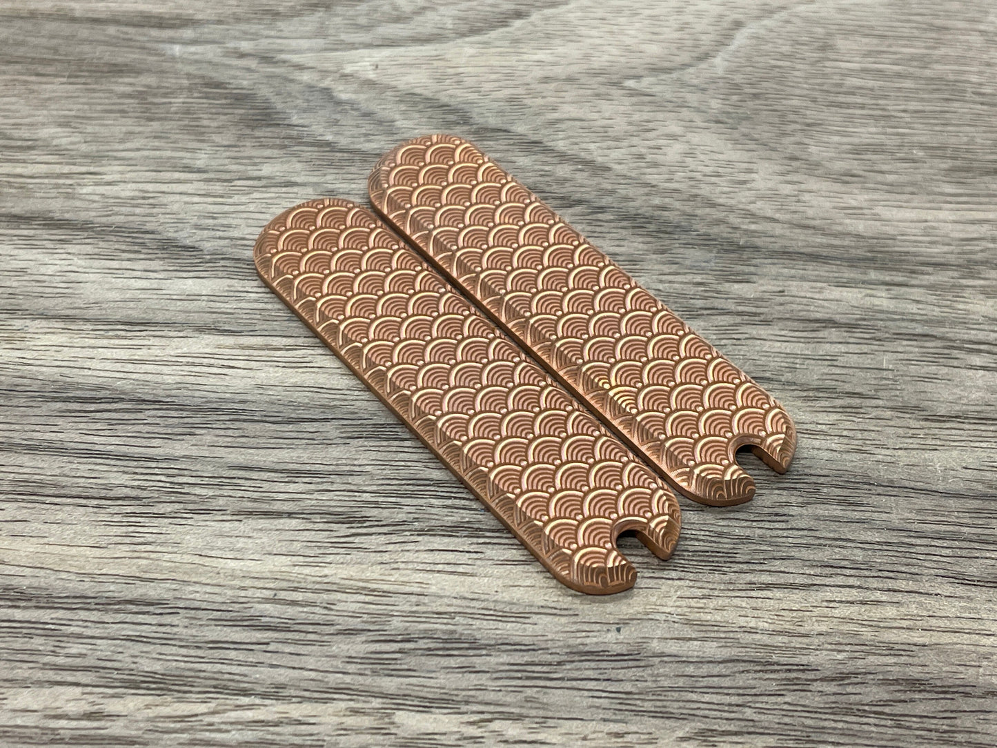 SEIGAIHA 58mm Copper Scales for Swiss Army SAK